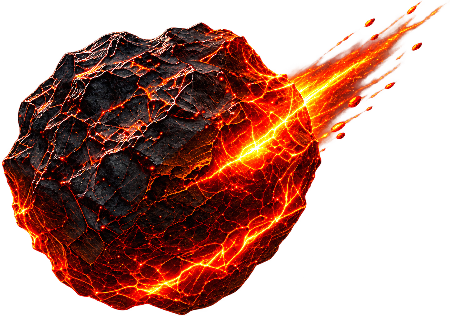 Incoming asteroid